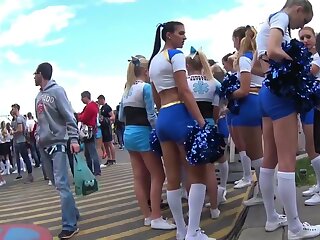 Tight-fisted Nubile Cheerleader Bootys!